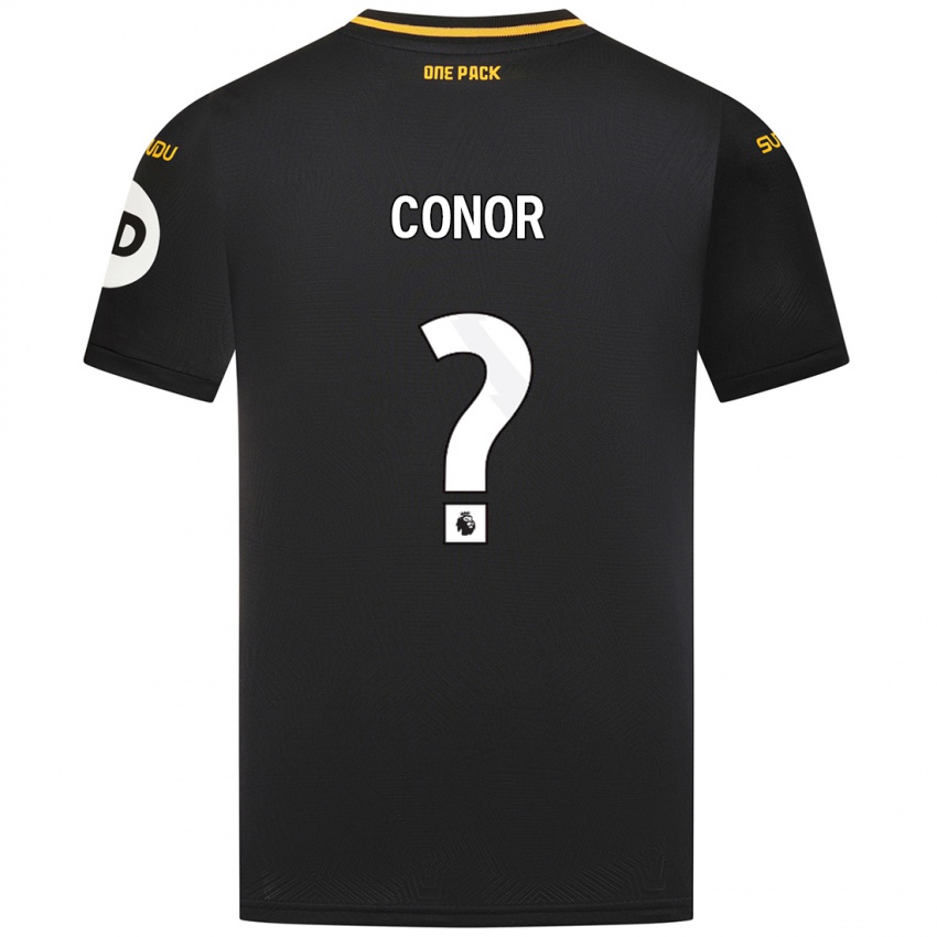 Børn Conor Mcleod #0 Sort Udebane Spillertrøjer 2024/25 Trøje T-Shirt