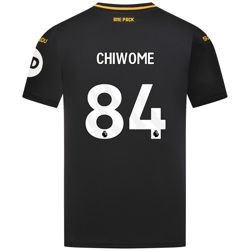 Børn Leon Chiwome #84 Sort Udebane Spillertrøjer 2024/25 Trøje T-Shirt