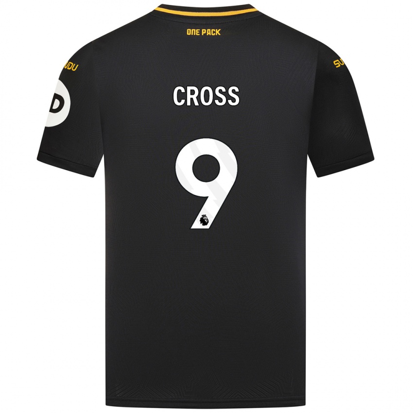 Børn Jade Cross #9 Sort Udebane Spillertrøjer 2024/25 Trøje T-Shirt