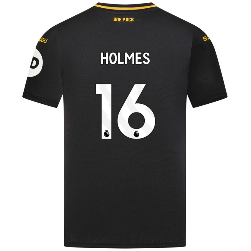 Børn Summer Holmes #16 Sort Udebane Spillertrøjer 2024/25 Trøje T-Shirt