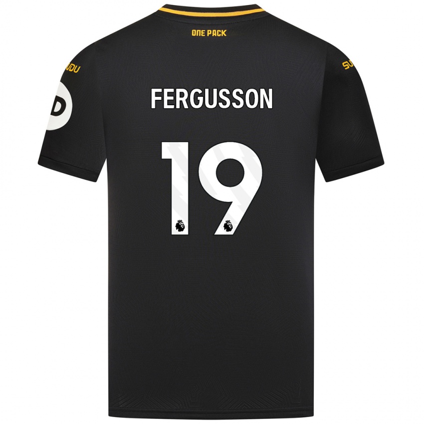 Børn Liv Fergusson #19 Sort Udebane Spillertrøjer 2024/25 Trøje T-Shirt