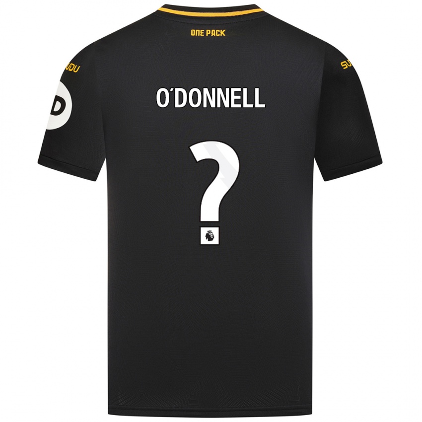 Børn Luke O'donnell #0 Sort Udebane Spillertrøjer 2024/25 Trøje T-Shirt