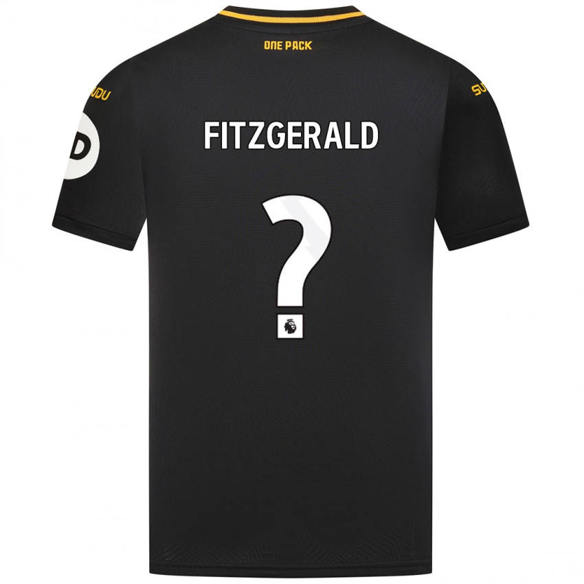 Børn Kyle Fitzgerald #0 Sort Udebane Spillertrøjer 2024/25 Trøje T-Shirt