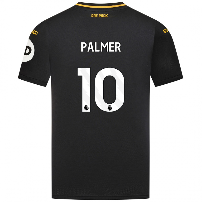 Børn Jamila Palmer #10 Sort Udebane Spillertrøjer 2024/25 Trøje T-Shirt