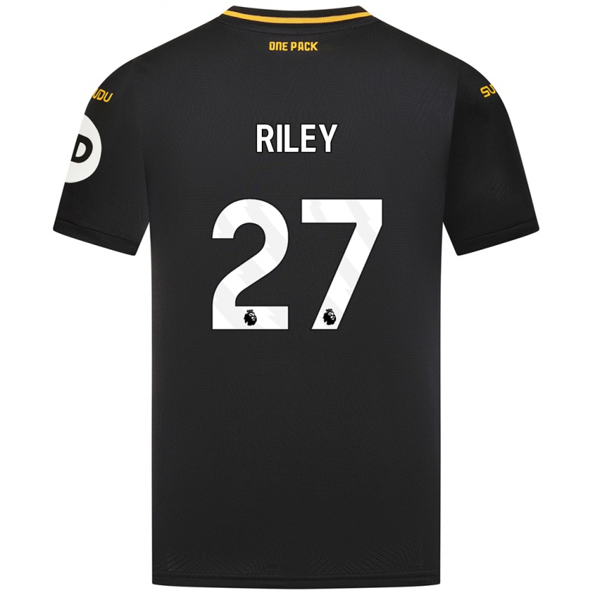 Børn Lauren Riley #27 Sort Udebane Spillertrøjer 2024/25 Trøje T-Shirt