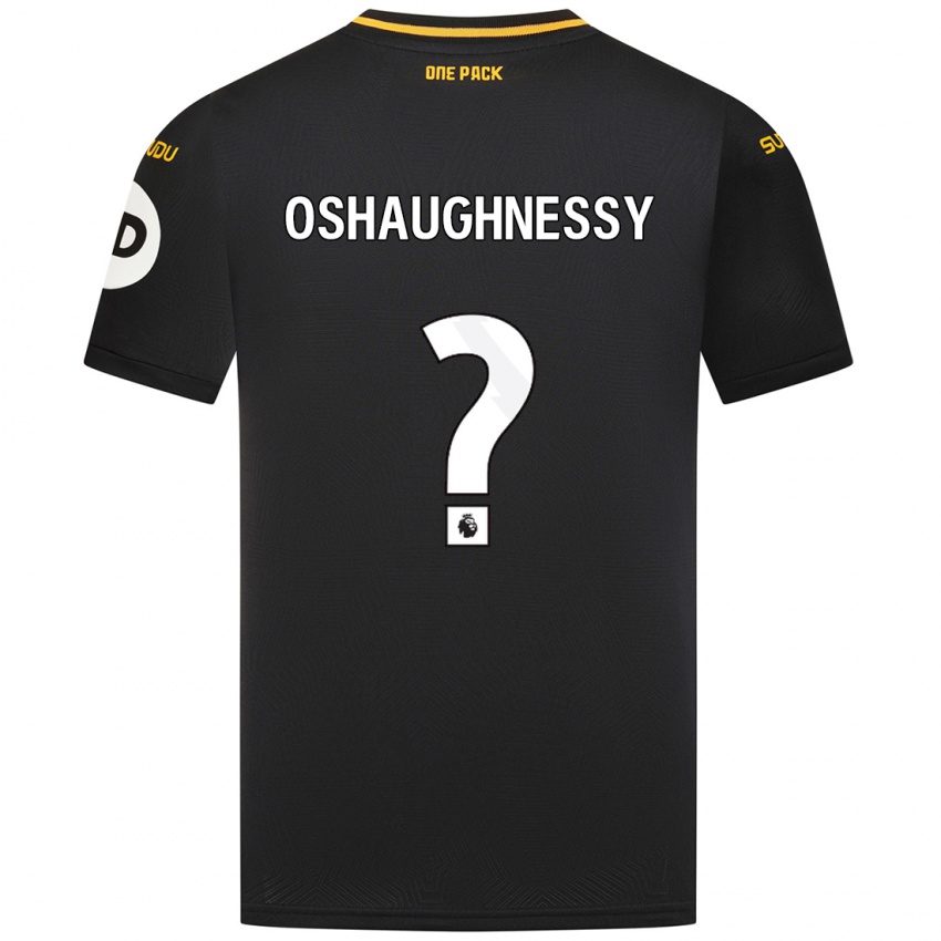 Børn Joe Oshaughnessy #0 Sort Udebane Spillertrøjer 2024/25 Trøje T-Shirt