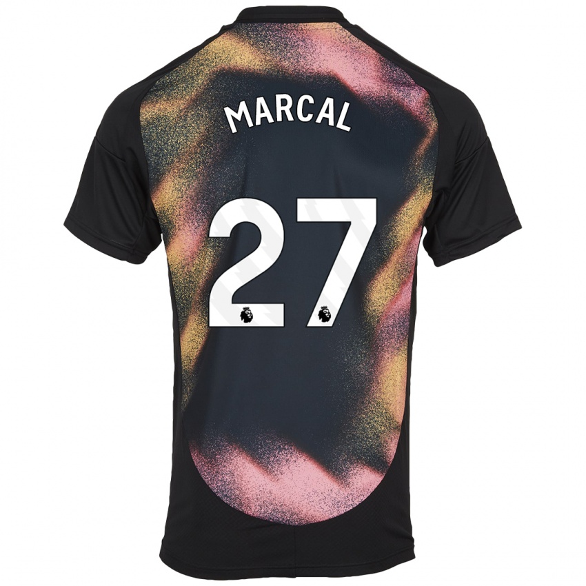 Børn Wanya Marçal #27 Sort Hvid Udebane Spillertrøjer 2024/25 Trøje T-Shirt