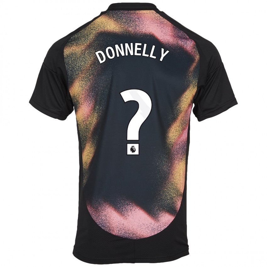 Børn Ryan Donnelly #0 Sort Hvid Udebane Spillertrøjer 2024/25 Trøje T-Shirt