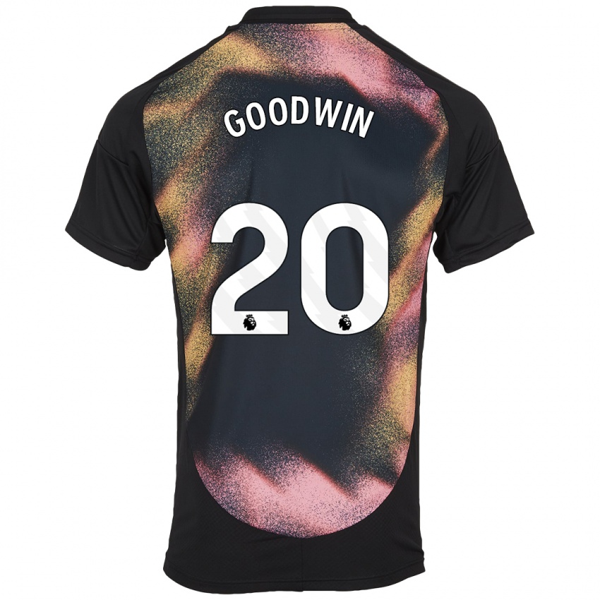 Børn Missy Goodwin #20 Sort Hvid Udebane Spillertrøjer 2024/25 Trøje T-Shirt