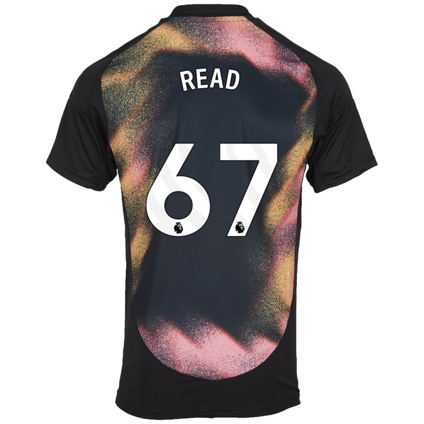 Børn Cody Read #67 Sort Hvid Udebane Spillertrøjer 2024/25 Trøje T-Shirt