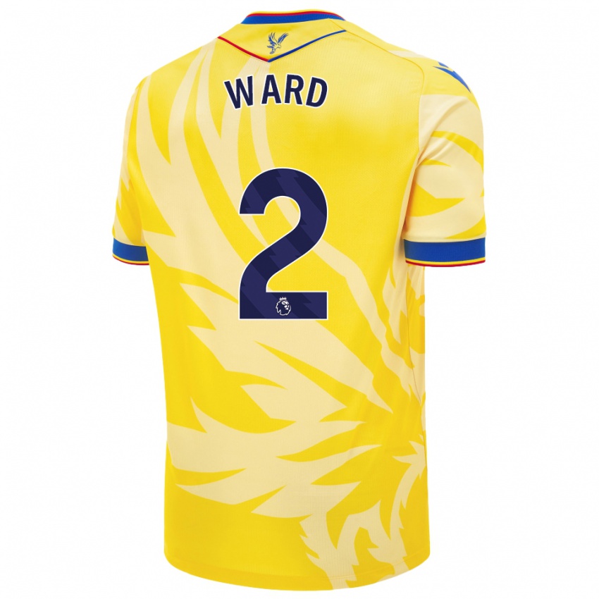 Børn Joel Ward #2 Gul Udebane Spillertrøjer 2024/25 Trøje T-Shirt