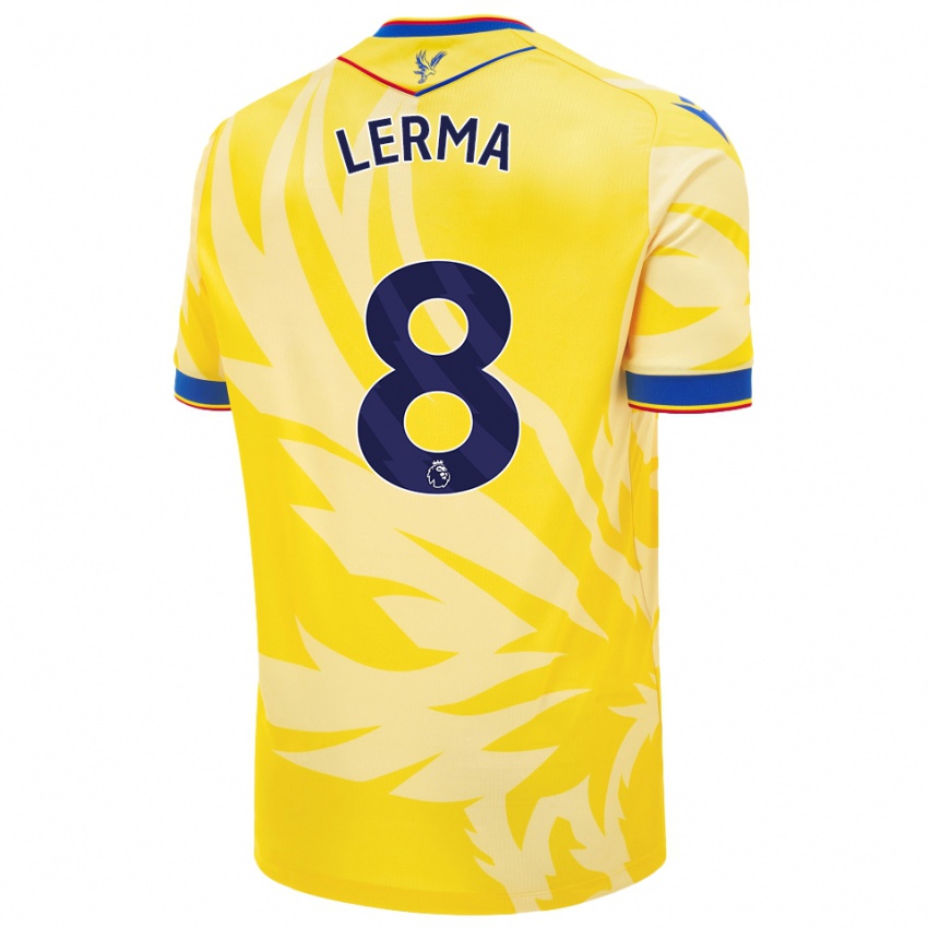 Børn Jefferson Lerma #8 Gul Udebane Spillertrøjer 2024/25 Trøje T-Shirt