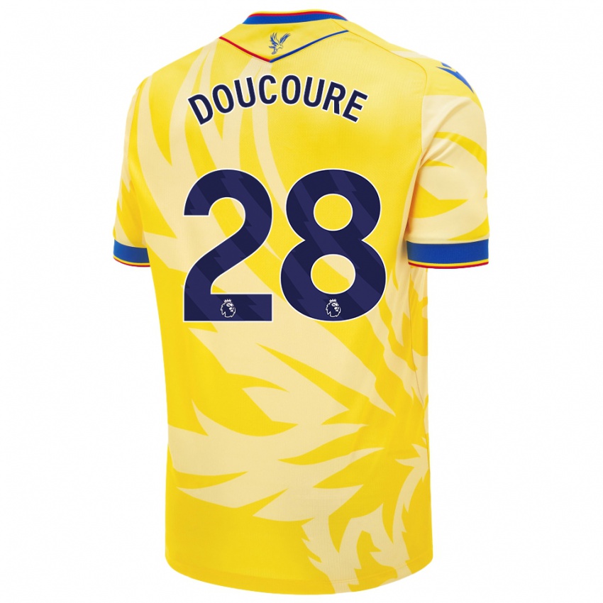 Børn Cheick Doucouré #28 Gul Udebane Spillertrøjer 2024/25 Trøje T-Shirt