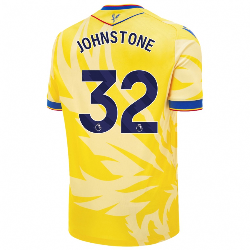 Børn Sam Johnstone #32 Gul Udebane Spillertrøjer 2024/25 Trøje T-Shirt