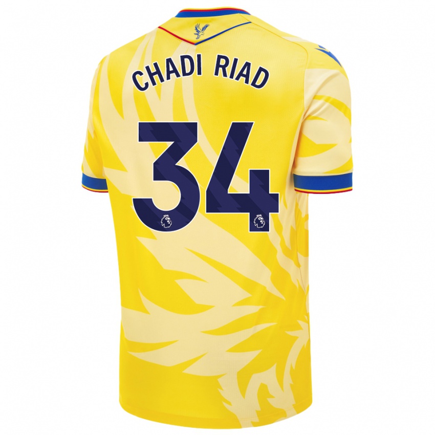 Børn Chadi Riad #34 Gul Udebane Spillertrøjer 2024/25 Trøje T-Shirt