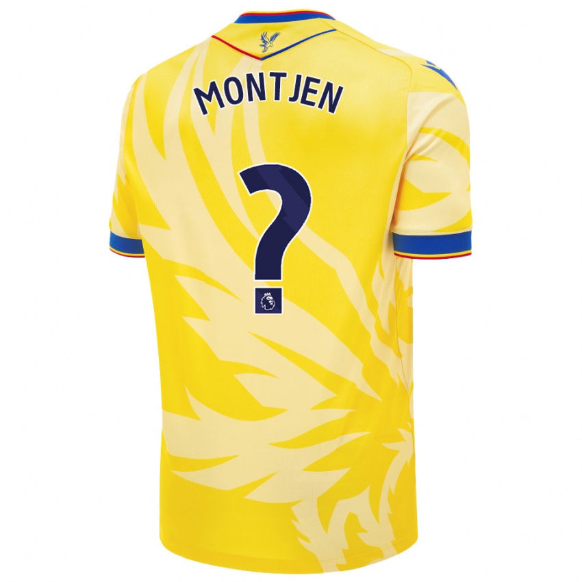 Børn David Montjen #0 Gul Udebane Spillertrøjer 2024/25 Trøje T-Shirt