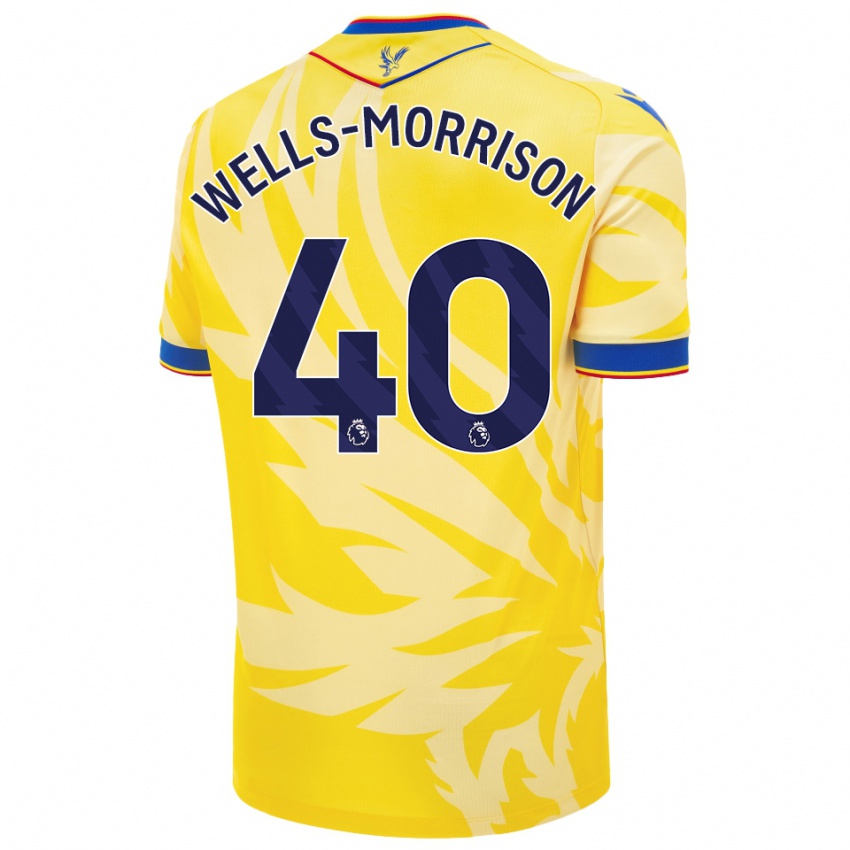 Børn Jack Wells-Morrison #40 Gul Udebane Spillertrøjer 2024/25 Trøje T-Shirt