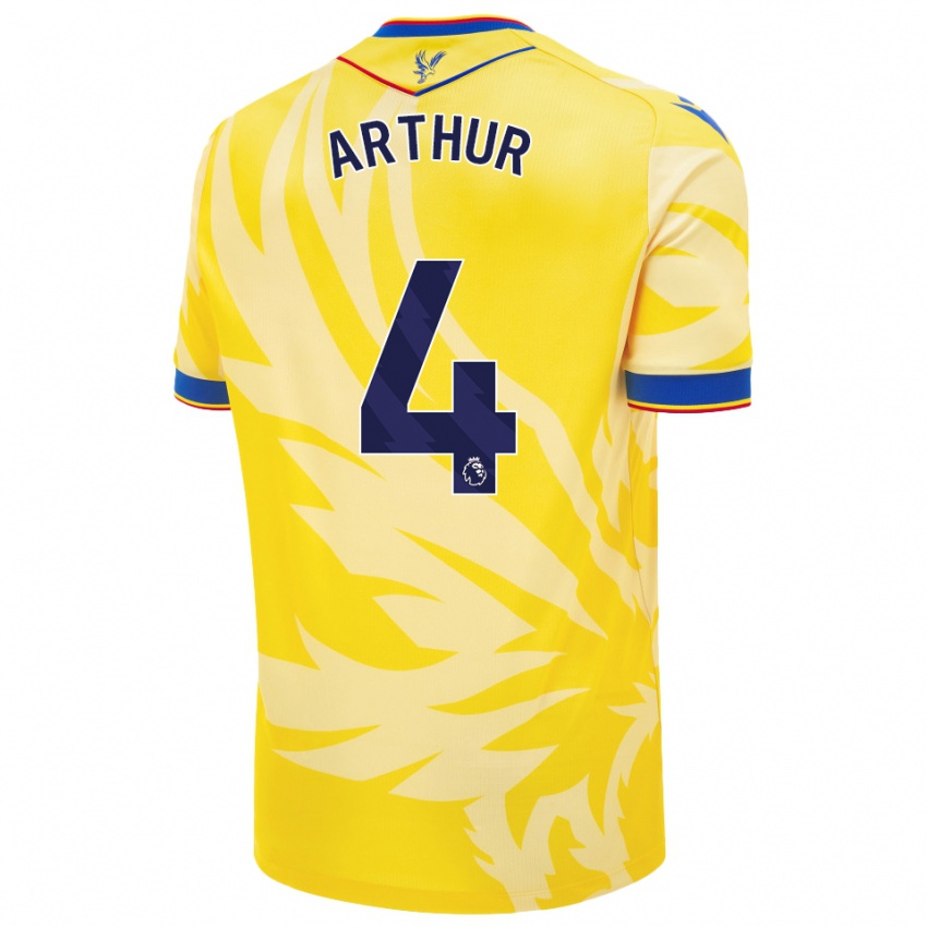 Børn Chloe Arthur #4 Gul Udebane Spillertrøjer 2024/25 Trøje T-Shirt