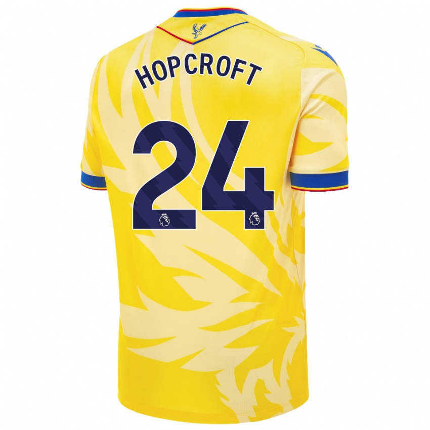 Børn Shanade Hopcroft #24 Gul Udebane Spillertrøjer 2024/25 Trøje T-Shirt