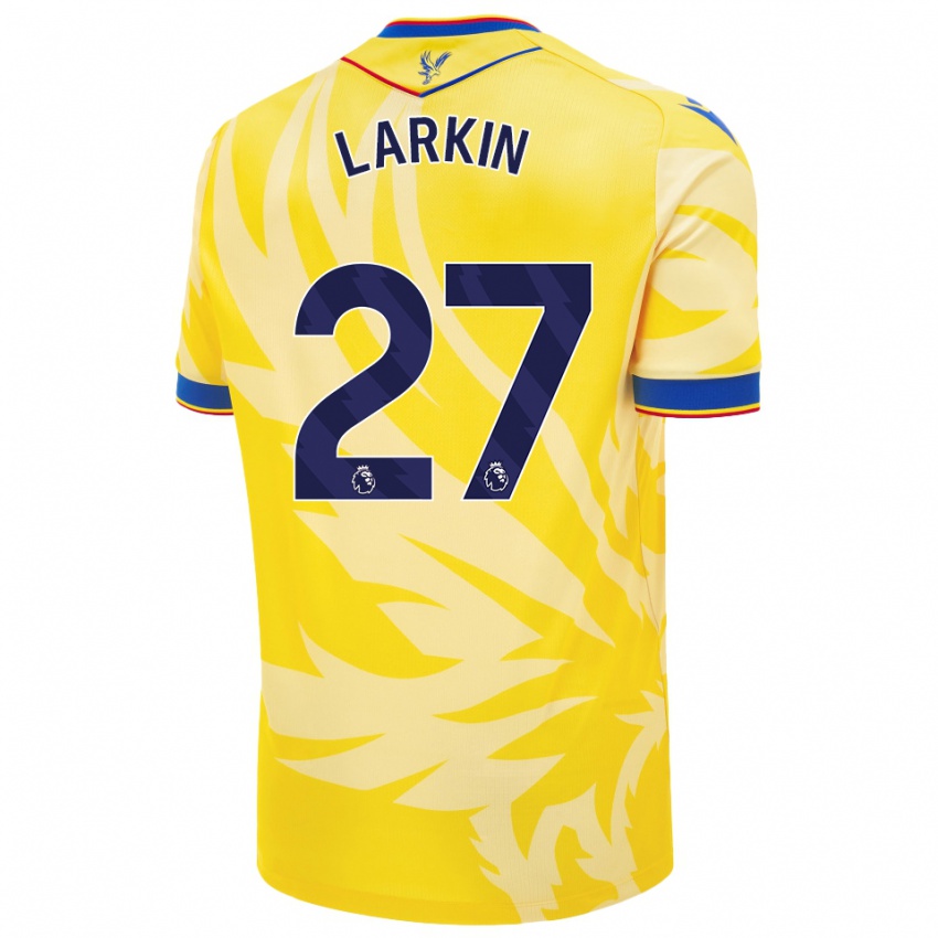 Børn Abbie Larkin #27 Gul Udebane Spillertrøjer 2024/25 Trøje T-Shirt