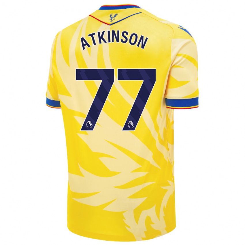 Børn Isibeal Atkinson #77 Gul Udebane Spillertrøjer 2024/25 Trøje T-Shirt