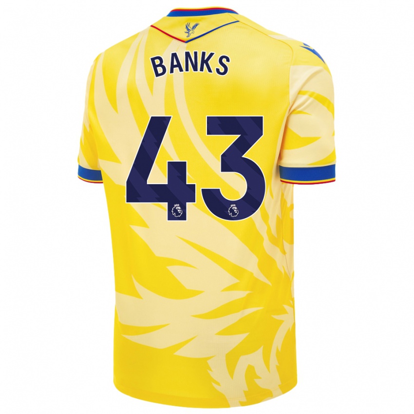 Børn Scott Banks #43 Gul Udebane Spillertrøjer 2024/25 Trøje T-Shirt