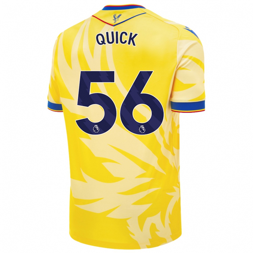 Børn Daniel Quick #56 Gul Udebane Spillertrøjer 2024/25 Trøje T-Shirt