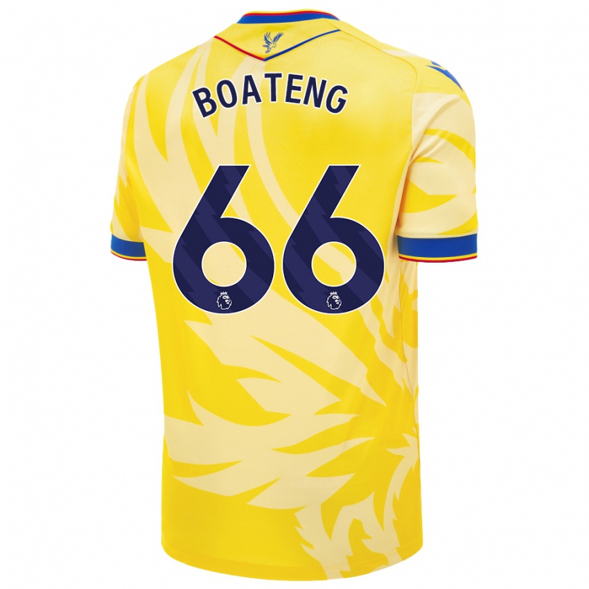 Børn David Boateng #66 Gul Udebane Spillertrøjer 2024/25 Trøje T-Shirt