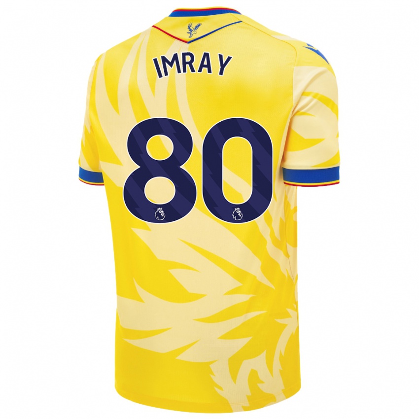 Børn Danny Imray #80 Gul Udebane Spillertrøjer 2024/25 Trøje T-Shirt