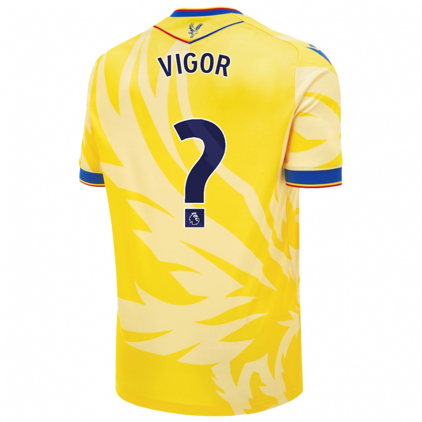 Børn Matthew Vigor #0 Gul Udebane Spillertrøjer 2024/25 Trøje T-Shirt