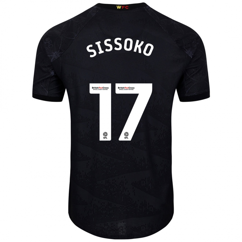 Børn Moussa Sissoko #17 Sort Hvid Udebane Spillertrøjer 2024/25 Trøje T-Shirt