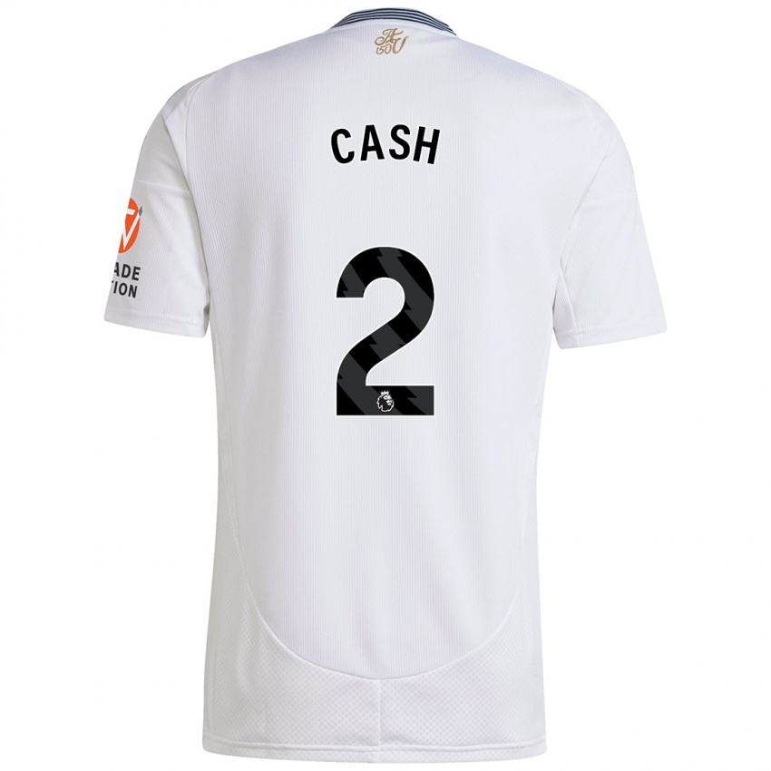 Børn Matty Cash #2 Hvid Udebane Spillertrøjer 2024/25 Trøje T-Shirt