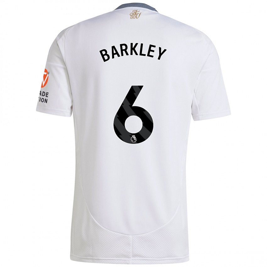 Børn Ross Barkley #6 Hvid Udebane Spillertrøjer 2024/25 Trøje T-Shirt