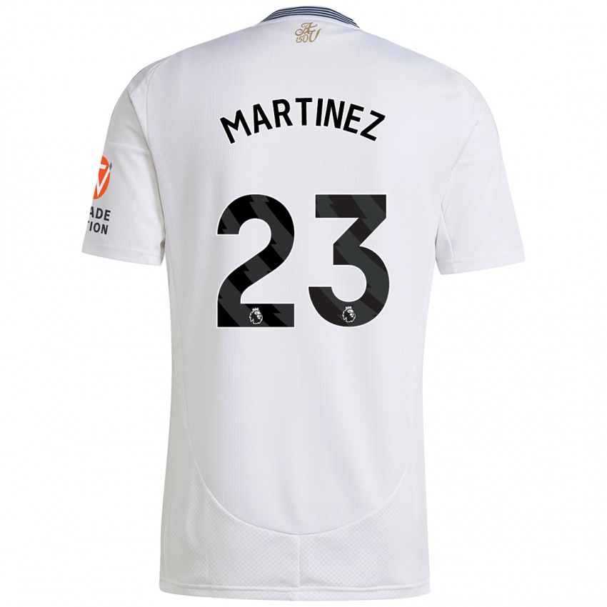 Børn Emiliano Martínez #23 Hvid Udebane Spillertrøjer 2024/25 Trøje T-Shirt