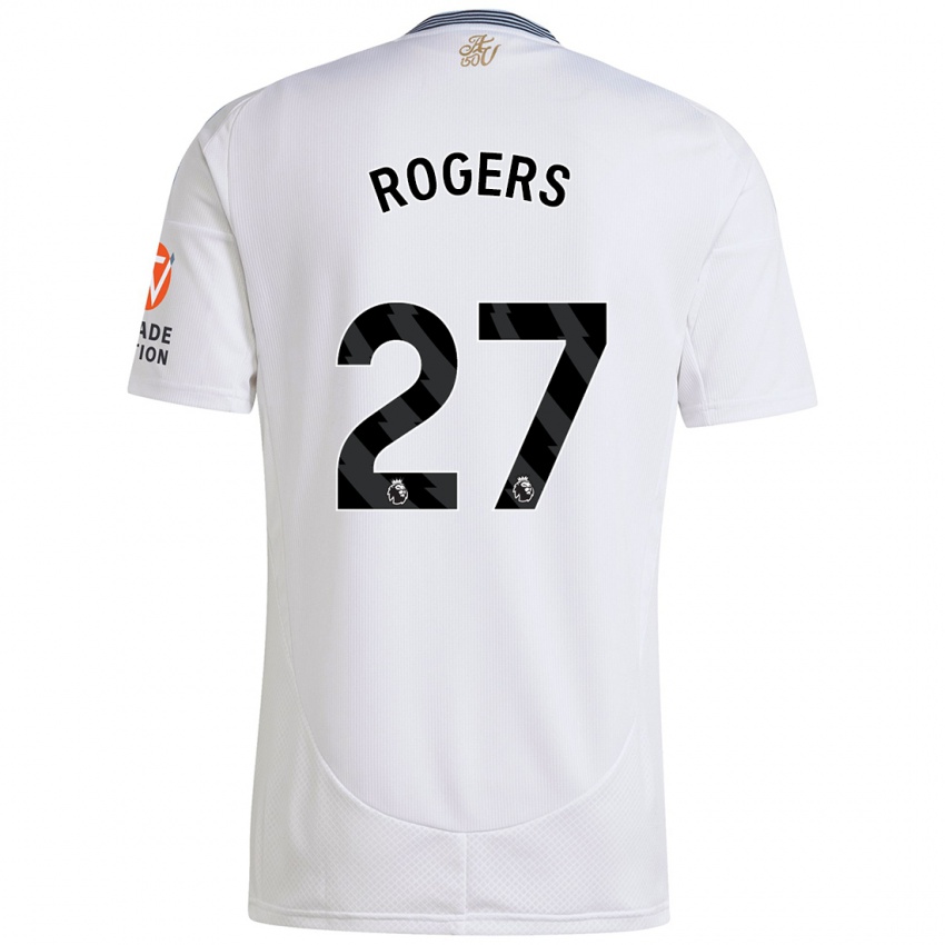 Børn Morgan Rogers #27 Hvid Udebane Spillertrøjer 2024/25 Trøje T-Shirt