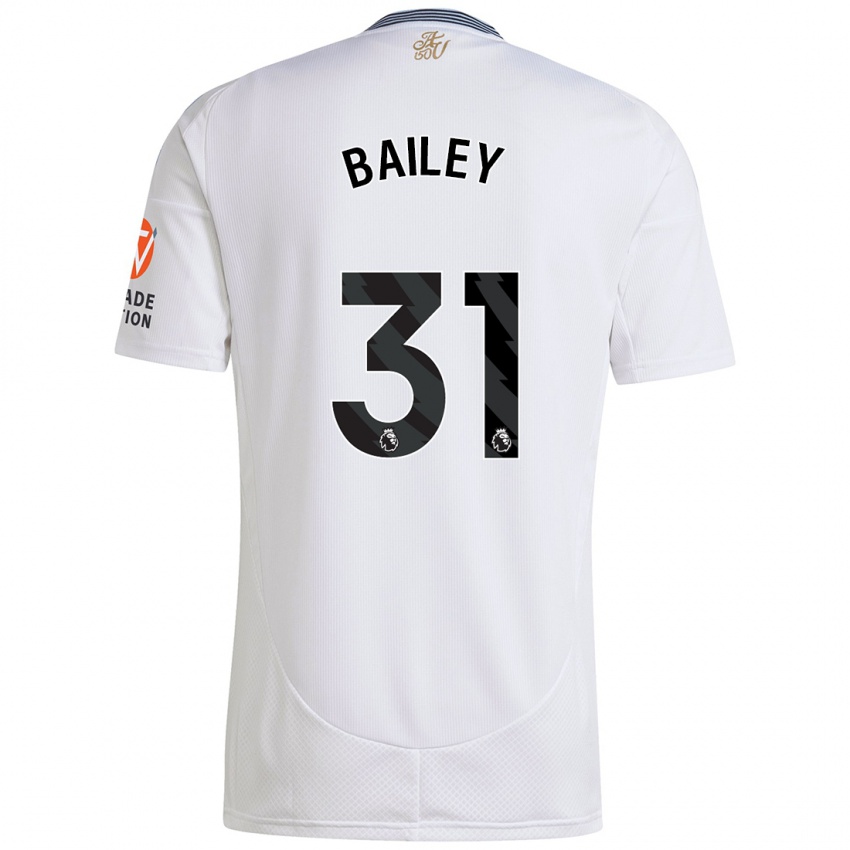 Børn Leon Bailey #31 Hvid Udebane Spillertrøjer 2024/25 Trøje T-Shirt