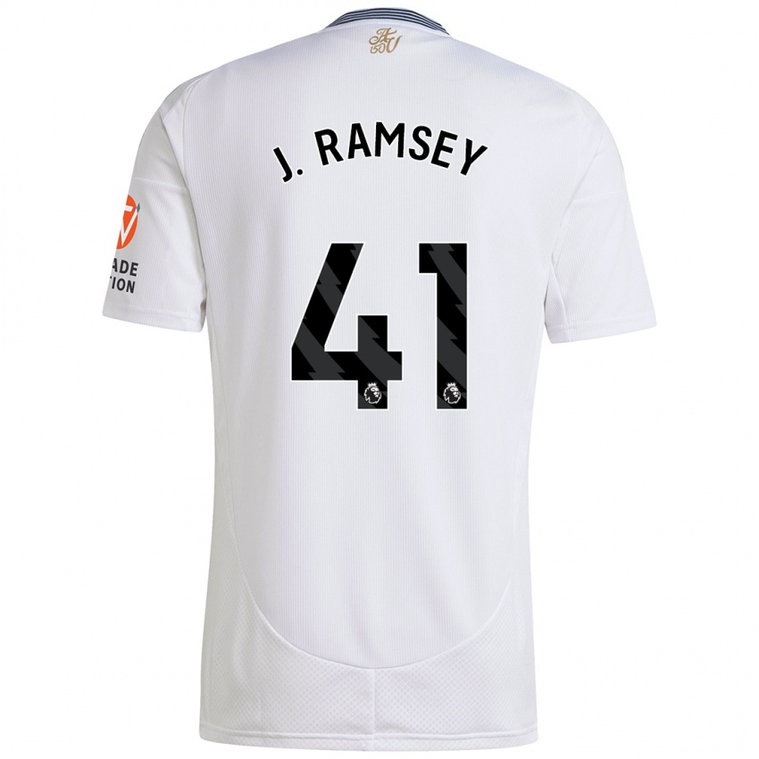 Børn Jacob Ramsey #41 Hvid Udebane Spillertrøjer 2024/25 Trøje T-Shirt