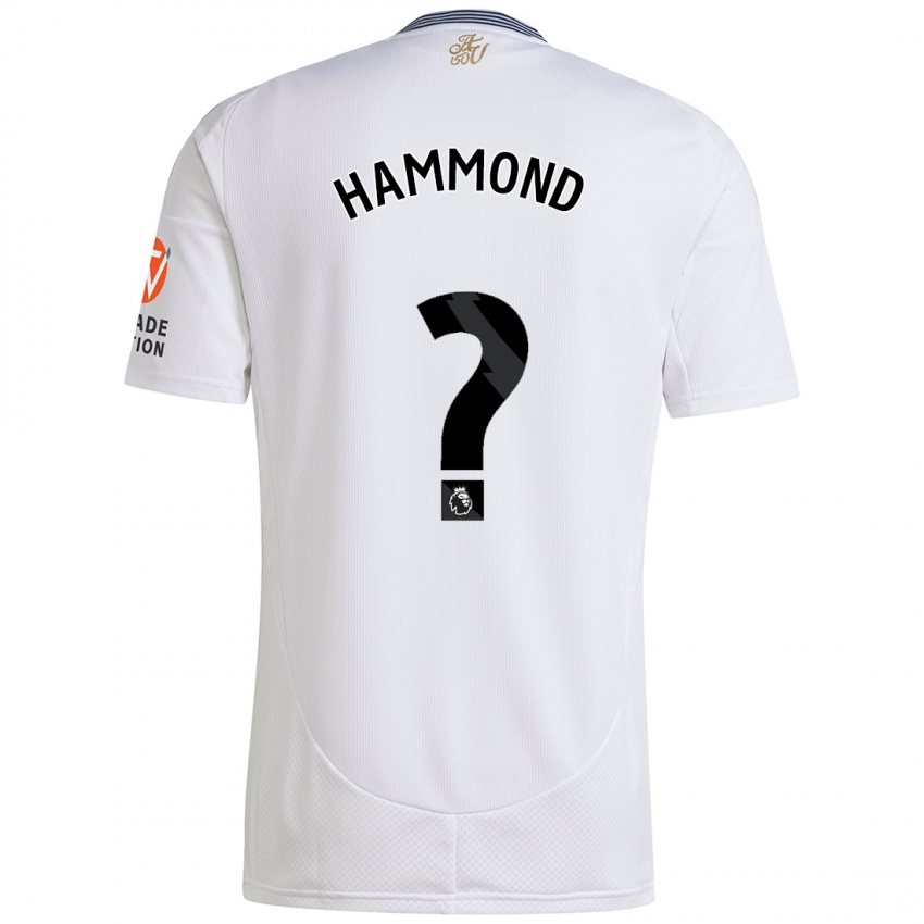 Børn Alex Hammond #0 Hvid Udebane Spillertrøjer 2024/25 Trøje T-Shirt