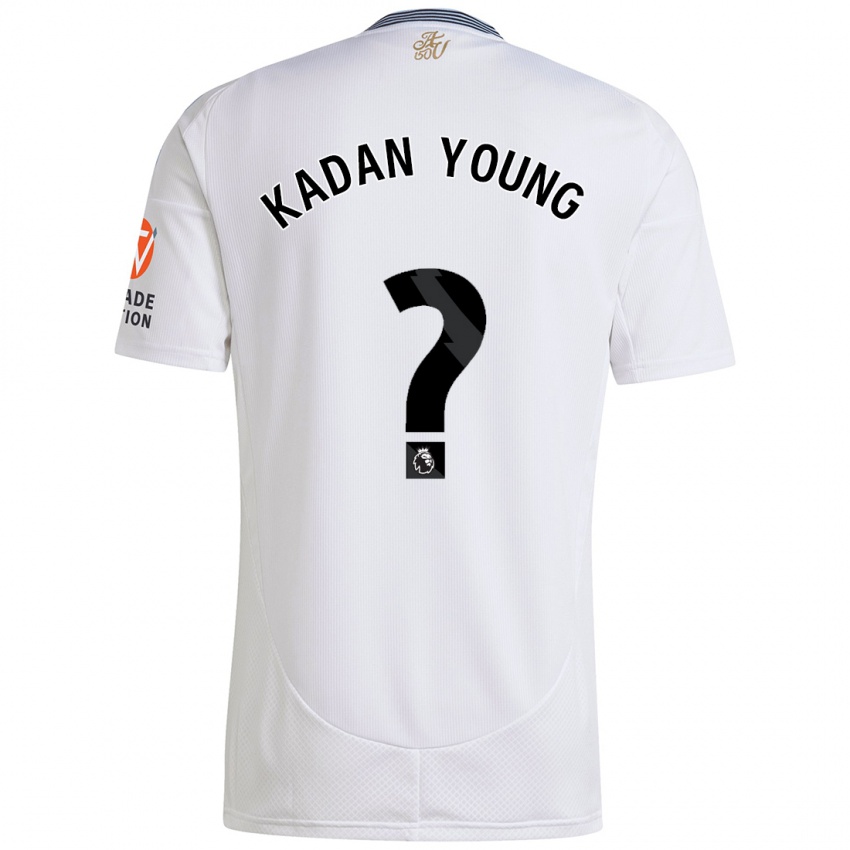 Børn Kadan Young #0 Hvid Udebane Spillertrøjer 2024/25 Trøje T-Shirt