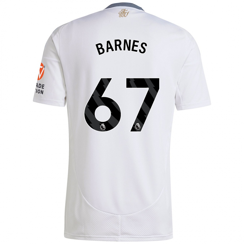 Børn Mikell Barnes #67 Hvid Udebane Spillertrøjer 2024/25 Trøje T-Shirt