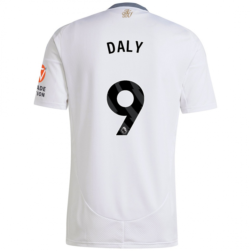 Børn Rachel Daly #9 Hvid Udebane Spillertrøjer 2024/25 Trøje T-Shirt