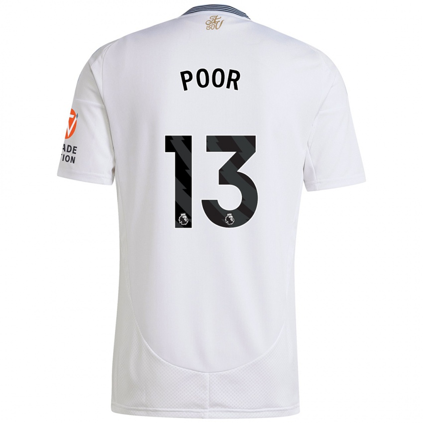 Børn Sophia Poor #13 Hvid Udebane Spillertrøjer 2024/25 Trøje T-Shirt