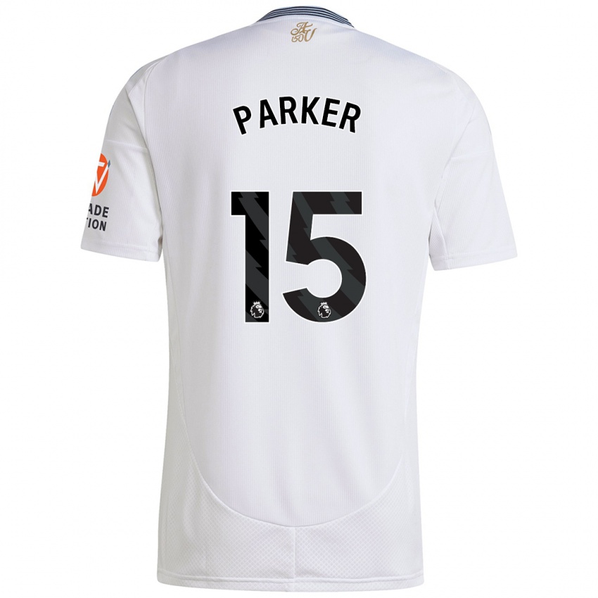 Børn Lucy Parker #15 Hvid Udebane Spillertrøjer 2024/25 Trøje T-Shirt