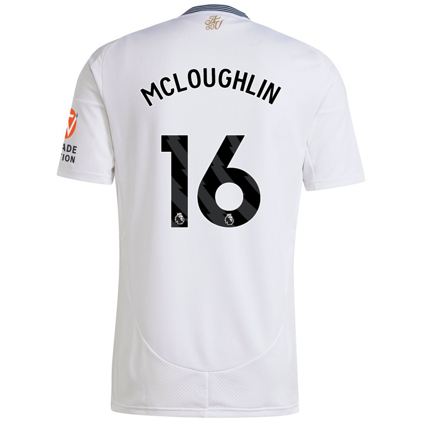 Børn Olivia Mcloughlin #16 Hvid Udebane Spillertrøjer 2024/25 Trøje T-Shirt