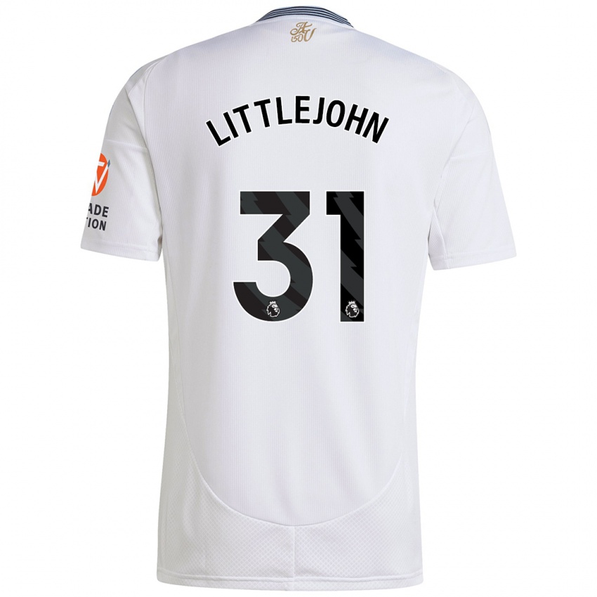 Børn Ruesha Littlejohn #31 Hvid Udebane Spillertrøjer 2024/25 Trøje T-Shirt