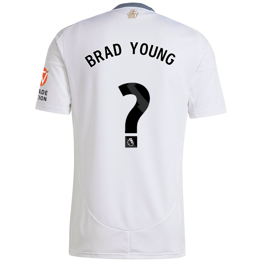 Børn Brad Young #0 Hvid Udebane Spillertrøjer 2024/25 Trøje T-Shirt