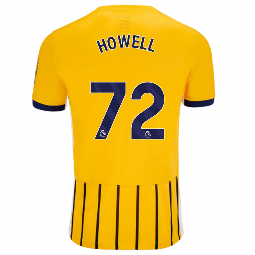 Børn Harry Howell #72 Guldblå ​​Nålestriber Udebane Spillertrøjer 2024/25 Trøje T-Shirt