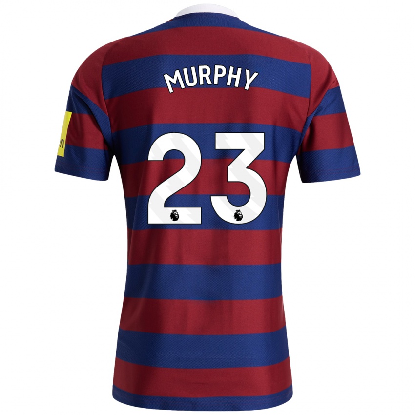 Børn Jacob Murphy #23 Bordeaux Marineblå Udebane Spillertrøjer 2024/25 Trøje T-Shirt