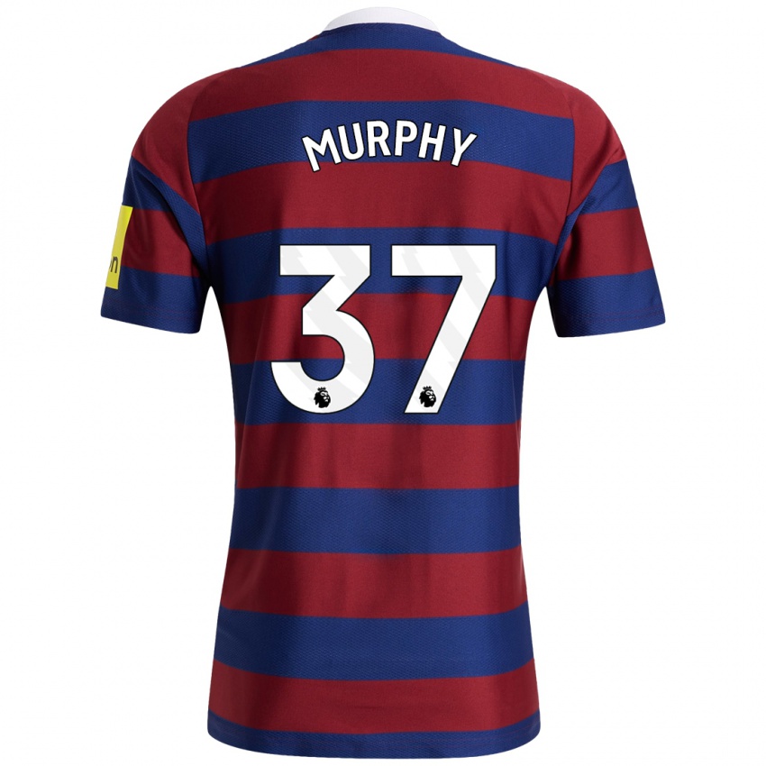 Børn Alex Murphy #37 Bordeaux Marineblå Udebane Spillertrøjer 2024/25 Trøje T-Shirt