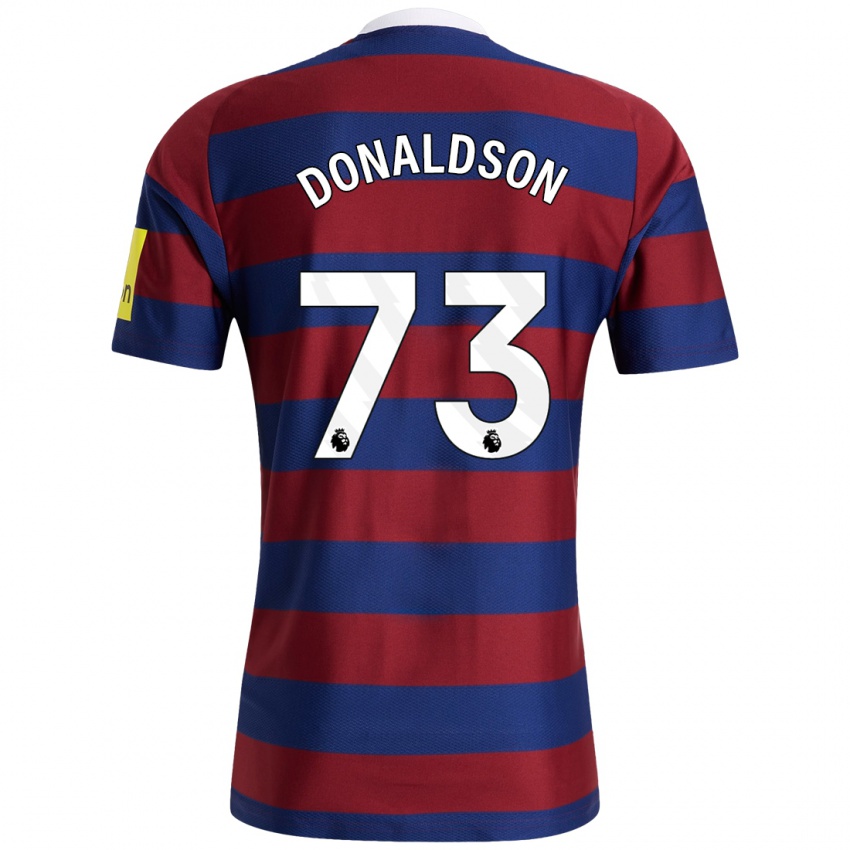 Børn Josh Donaldson #73 Bordeaux Marineblå Udebane Spillertrøjer 2024/25 Trøje T-Shirt